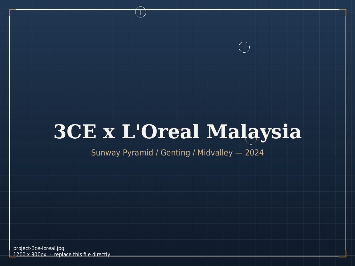 3CE x L'Oréal Malaysia — Retail interior by Satori Design Studio