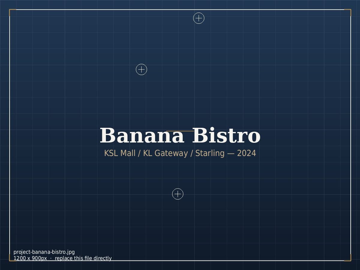 Banana Bistro — Restaurant interior by Satori Design Studio