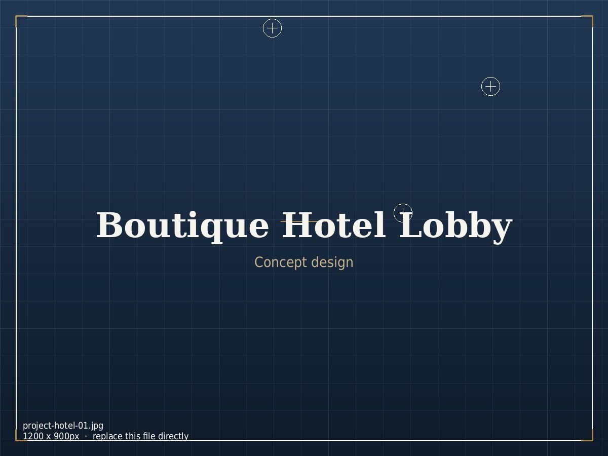 Boutique Hotel Lobby — Hotel interior by Satori Design Studio