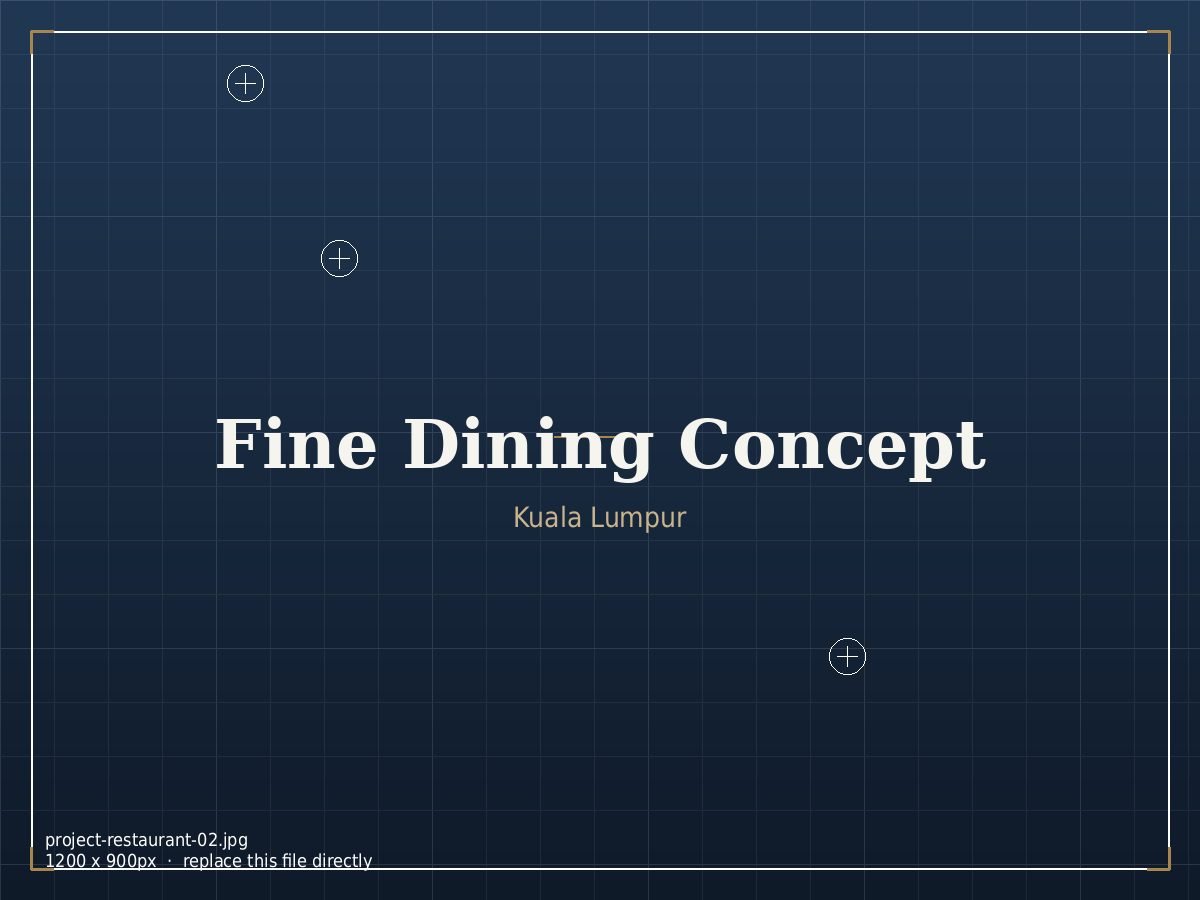 Fine Dining Concept — Restaurant interior by Satori Design Studio