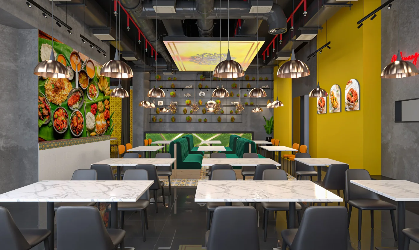 Banana Bistro restaurant interior at KL Gateway Mall by Satori Design Studio