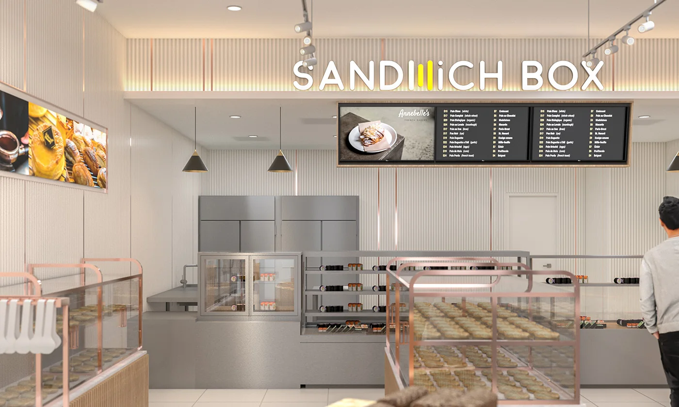 Bread History retail storefront at Nu Sentral Mall by Satori Design Studio