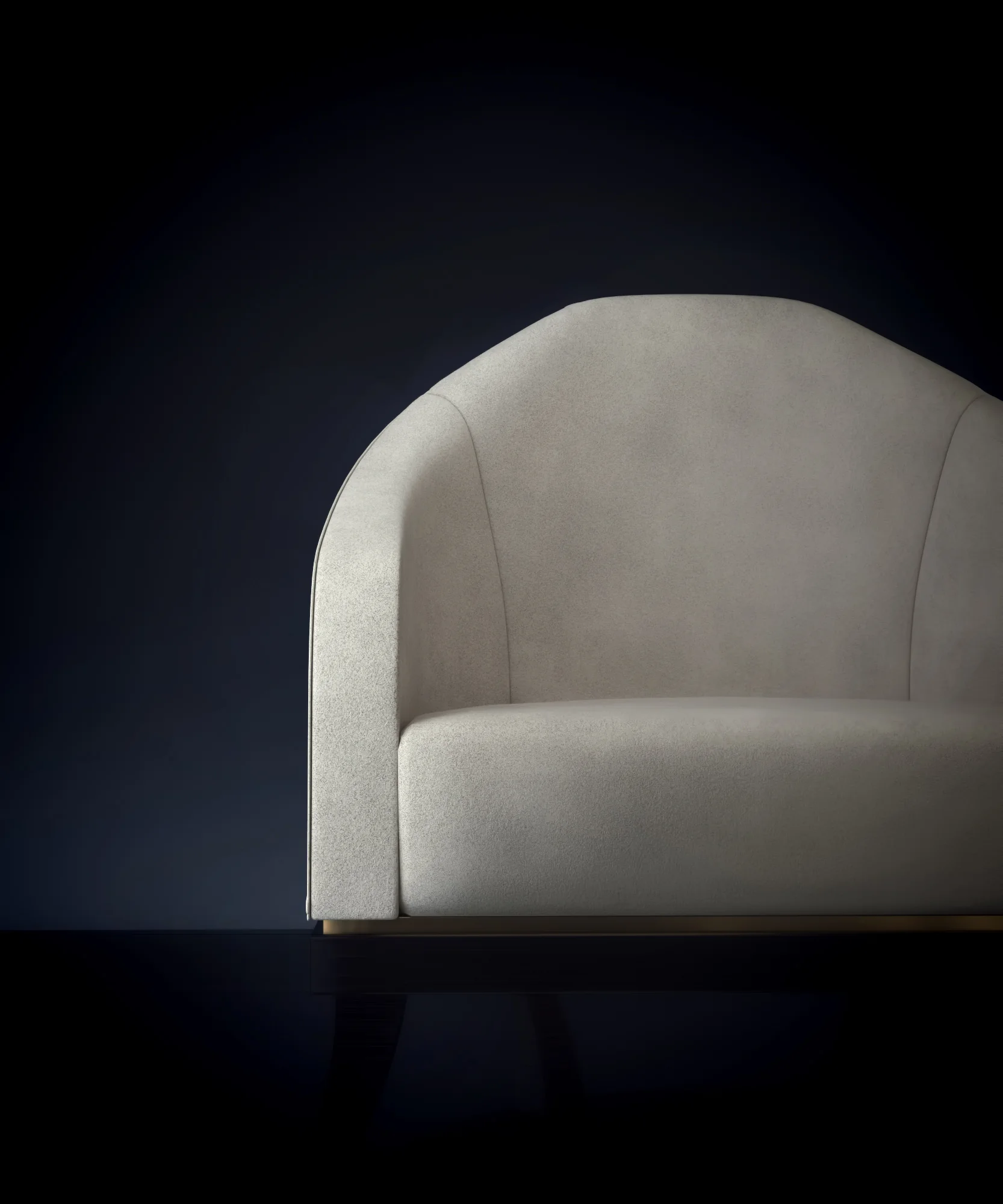 Hemingway armchair furniture design by Satori Design Studio